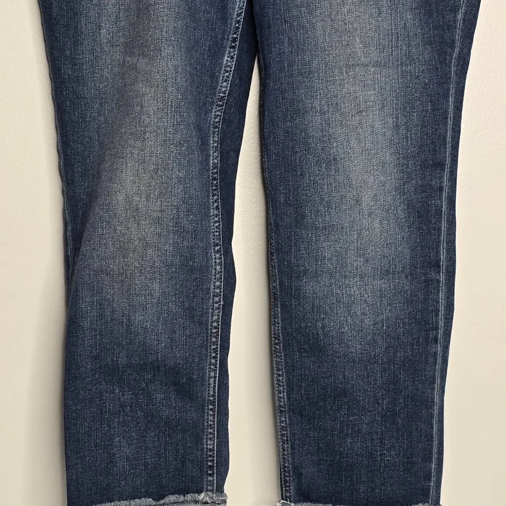 Riders By Lee Capri Womens Denim Jeans Size 10 Medium Blue Stretch Cuffed